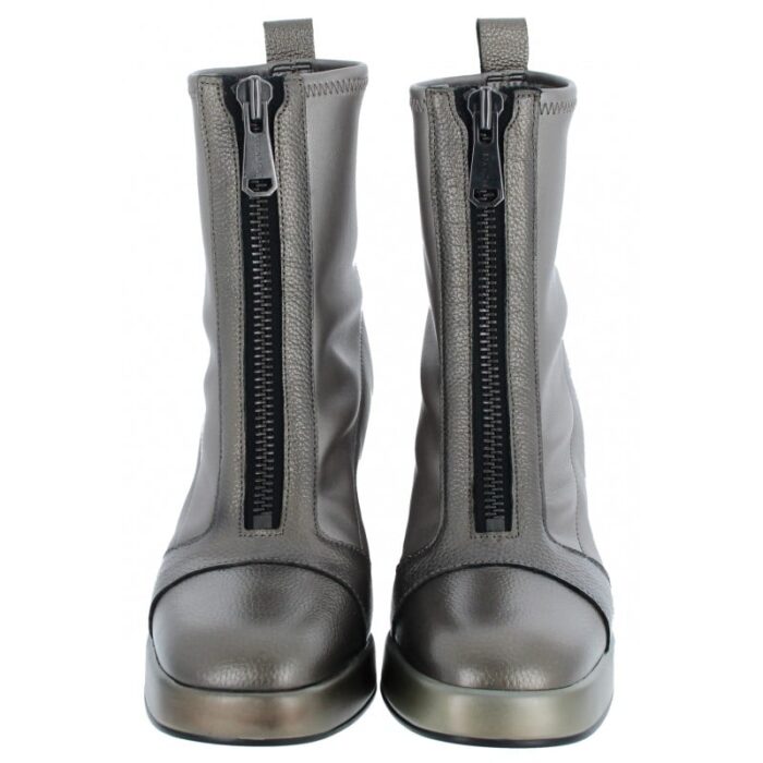 Hispanitas Tokio HI243658 Heeled Ankle Boots – Basalt Leather – Womens Boots - Crep Direct UK