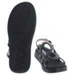 Wonders Toledo C-6533 Flat Sandals – Black Leather – Womens Sandals, Sliders & Toe Posts - Crep Direct UK