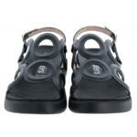 Wonders Toledo C-6533 Flat Sandals – Black Leather – Womens Sandals, Sliders & Toe Posts - Crep Direct UK