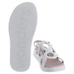 Wonders Toledo C-6533 Flat Sandals – White Leather – Womens Sandals, Sliders & Toe Posts - Crep Direct UK