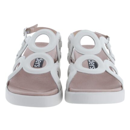 Wonders Toledo C-6533 Flat Sandals – White Leather – Womens Sandals, Sliders & Toe Posts - Crep Direct UK