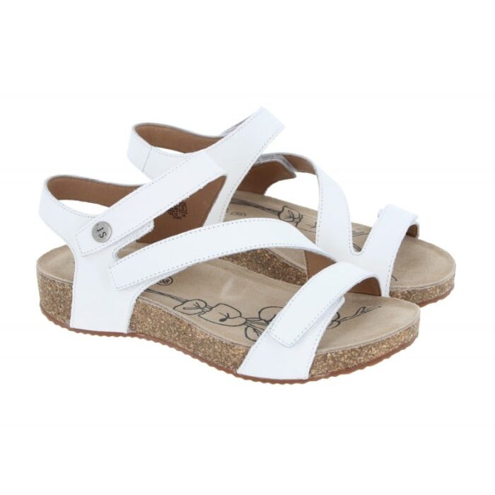 Josef Seibel Tonga 25 78519 Sandals – White Leather – Womens Sandals, Sliders & Toe Posts - Crep Direct UK