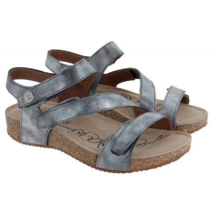 Josef Seibel Tonga 25 78519 Sandals - Anthracite Leather - Womens Sandals, Sliders & Toe Posts