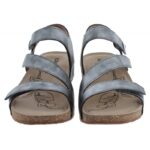 Josef Seibel Tonga 25 78519 Sandals – Anthracite Leather – Womens Sandals, Sliders & Toe Posts - Crep Direct UK