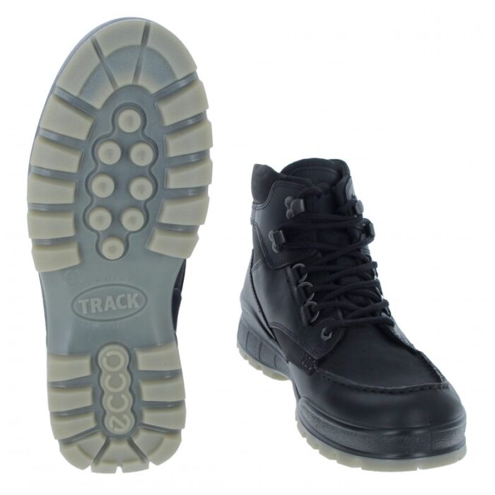 Ecco Track 25 Mid GTX 831704 Waterproof Boots – Black Leather – Mens Trekking and Outdoor - Crep Direct UK