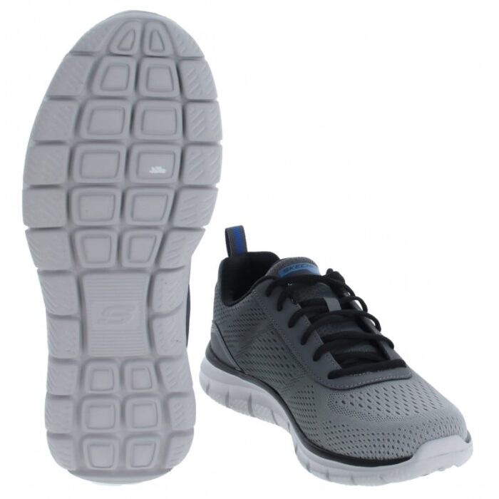 Skechers Track- Ripkent 232399 Trainers – Charcoal Grey – Mens Shoes - Crep Direct UK