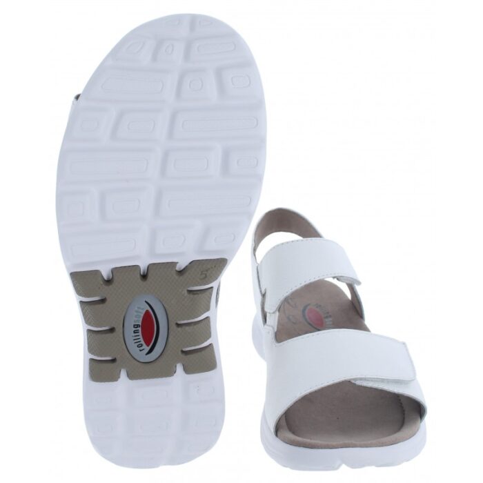 Gabor Trickle 66.815 Sandals – White Leather – Womens Sandals, Sliders & Toe Posts - Crep Direct UK