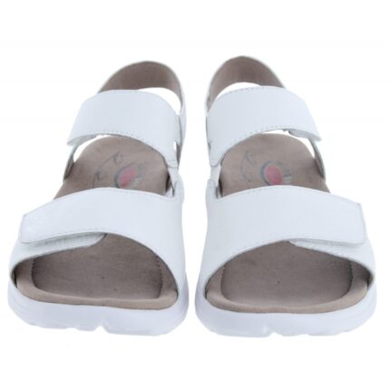Gabor Trickle 66.815 Sandals – White Leather – Womens Sandals, Sliders & Toe Posts - Crep Direct UK
