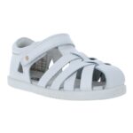 Bobux I Walk Tropicana II 6383 Closed Toe Sandals – White – Girls Sandals - Crep Direct UK