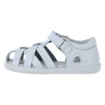Bobux I Walk Tropicana II 6383 Closed Toe Sandals – White – Girls Sandals - Crep Direct UK