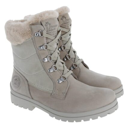 Panama Jack Tuscani Ankle Boots – Beige Leather – Womens Boots - Crep Direct UK