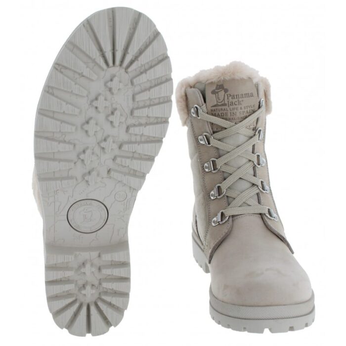 Panama Jack Tuscani Ankle Boots – Beige Leather – Womens Boots - Crep Direct UK