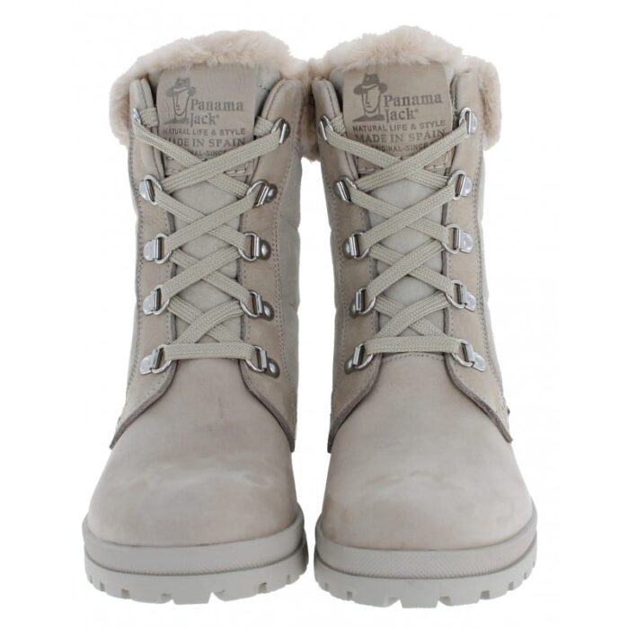 Panama Jack Tuscani Ankle Boots – Beige Leather – Womens Boots - Crep Direct UK