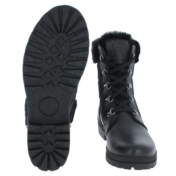 Panama Jack Tuscani Boots – Black Leather – Womens Boots - Crep Direct UK