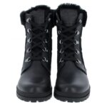 Panama Jack Tuscani Boots – Black Leather – Womens Boots - Crep Direct UK