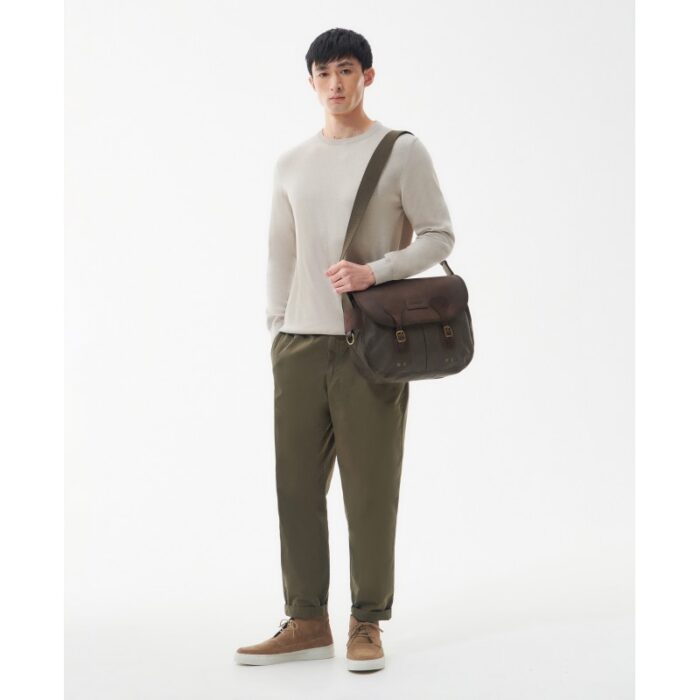 Barbour Wax Leather Tarras Bag UBA0003 – Green Waxed Cotton – Mens Wallets, Bags and Accessories - Crep Direct UK