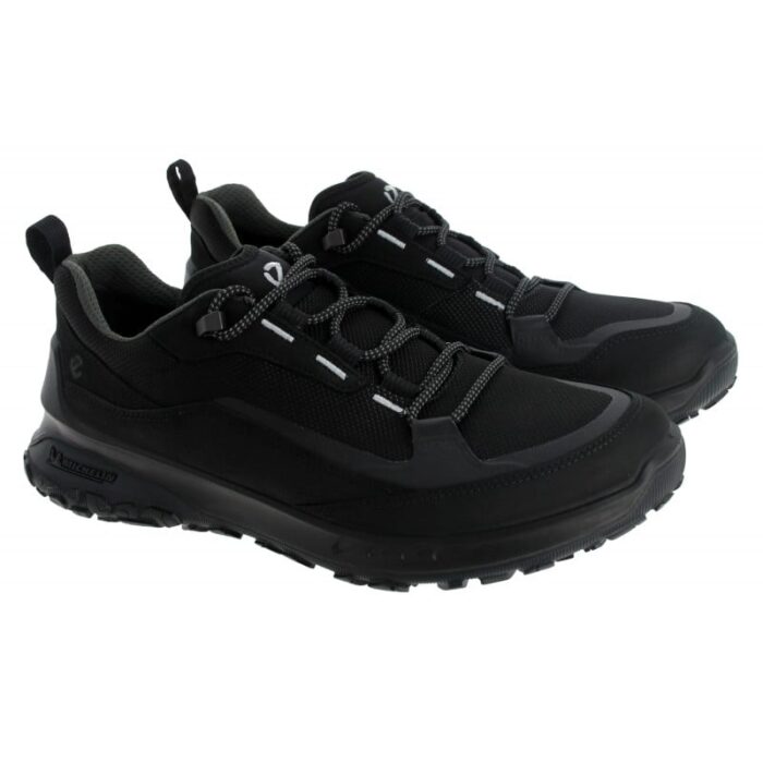 Ecco Ult-Trn M 824254 Waterproof Shoes – Black Nubuck – Mens Shoes - Crep Direct UK