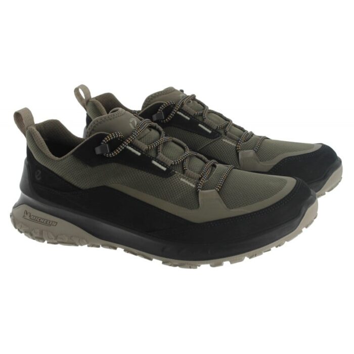 Ecco Ult-Trn M 824254 Waterproof Shoes – Black/Tarmac Nubuck – Mens Shoes - Crep Direct UK