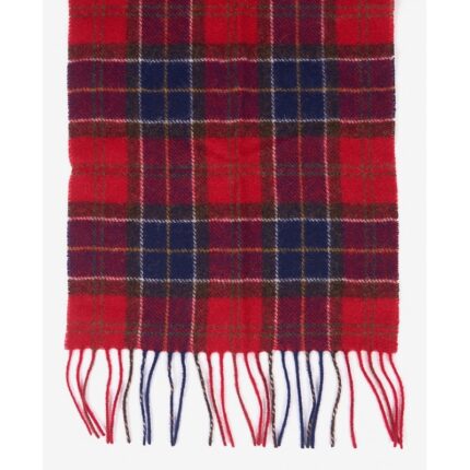 Barbour Tartan Lambswool Scarf USC0001 – Red Tartan – Ladies Clothing - Crep Direct UK