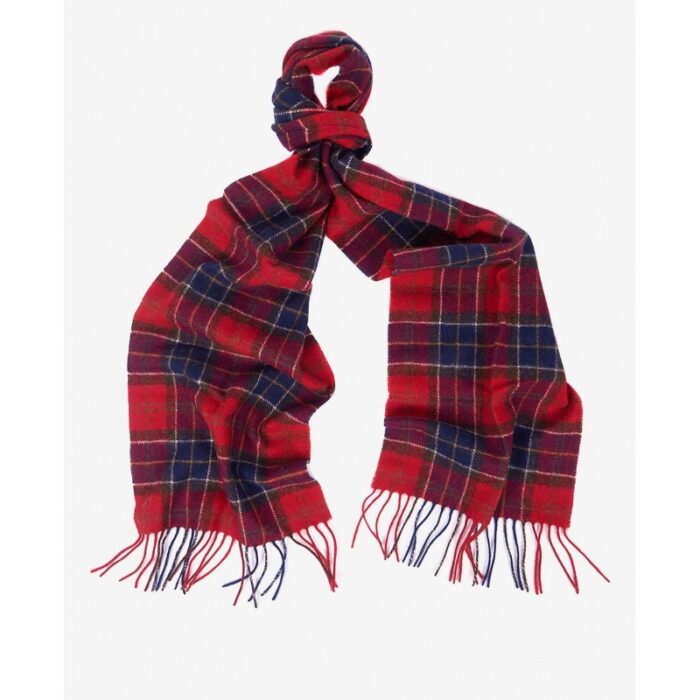 Barbour Tartan Lambswool Scarf USC0001 – Red Tartan – Ladies Clothing - Crep Direct UK