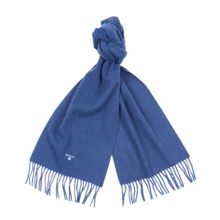 Barbour Plain Lambswool Scarf USC0008 - True Navy - Mens Clothing