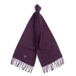 Barbour Plain Lambswool USC0008 Scarf – Damson – Mens Clothing - Crep Direct UK