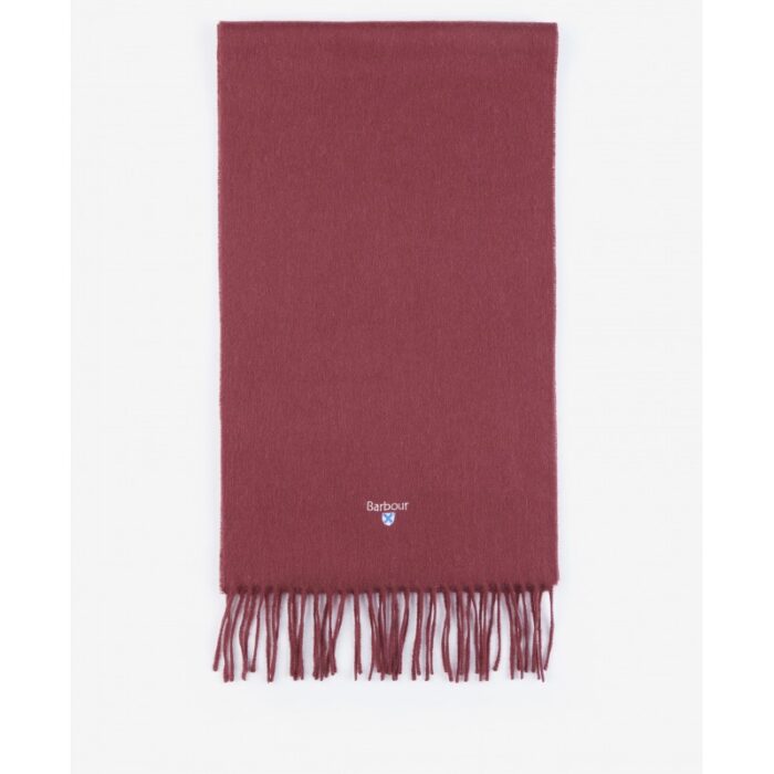 Barbour Plain Lambswool Scarf USC0008 – Port Red – Mens Clothing - Crep Direct UK