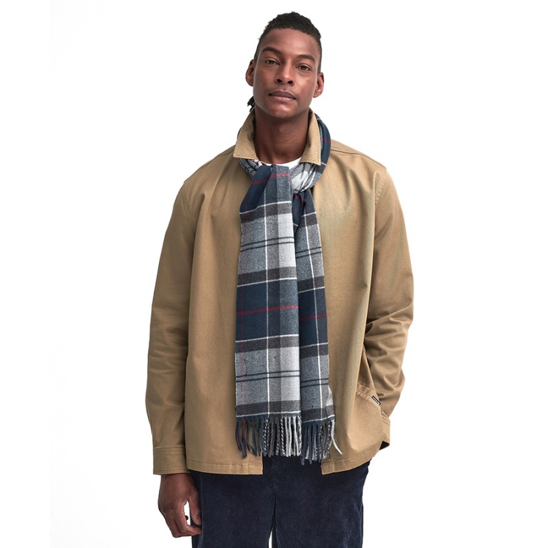 Barbour Gallingale Scarf USC0300 – Blue Granite – Mens Clothing - Crep Direct UK