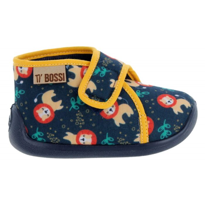 Constant Bossi Galia1 PB Blue (Marine) Textile – Boys Slippers - Crep Direct UK