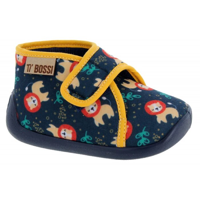 Constant Bossi Galia1 PB Blue (Marine) Textile – Boys Slippers - Crep Direct UK