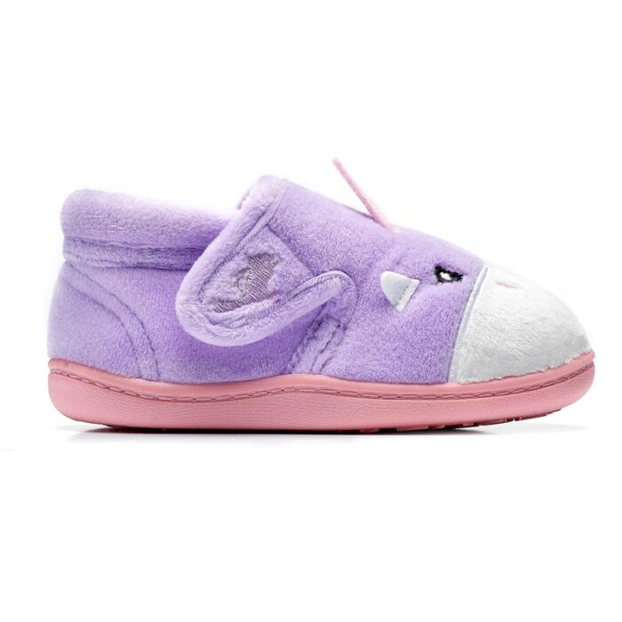 Chipmunks Unicorn Memory Foam Slippers – Lilac – Girls Slippers - Crep Direct UK