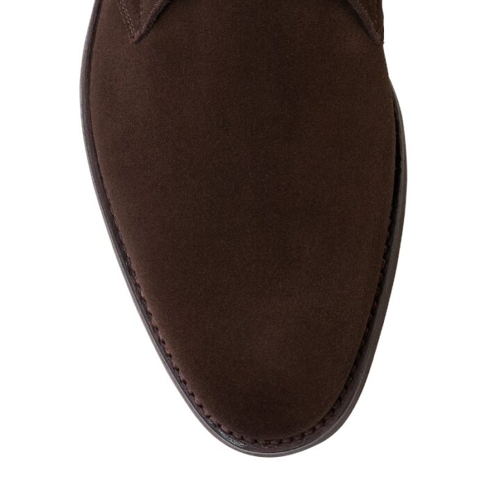 Crockett & Jones Crockett & Jones Upton Boots – Dark Oak Suede – Mens Boots - Crep Direct UK