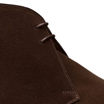 Crockett & Jones Crockett & Jones Upton Boots – Dark Oak Suede – Mens Boots - Crep Direct UK