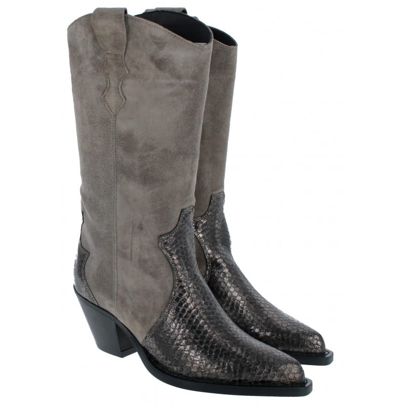 Alpe Vendome 526371 Cowboy Knee High Boots – Grey Suede – Womens Boots - Crep Direct UK Alpe Vendome 526371 Cowboy Knee High Boots – Grey Suede – Womens Boots - Crep Direct UK