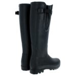 Le Chameau Vierzonord Neoprene 1175 Wellingtons – Black Rubber – Womens Wellingtons - Crep Direct UK
