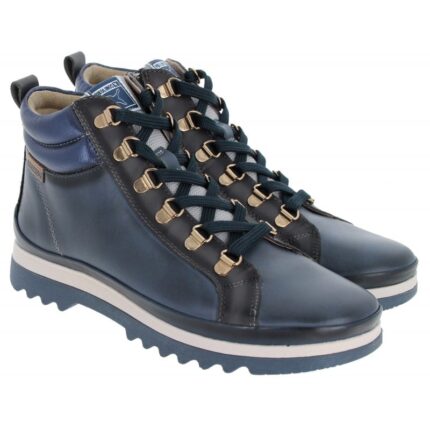 Pikolinos Vigo W3W-8564 Ankle Boots - Blue Leather - Womens Boots