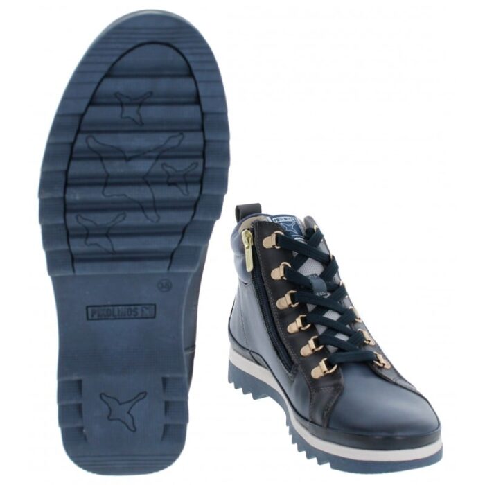 Pikolinos Vigo W3W-8564 Ankle Boots – Blue Leather – Womens Boots - Crep Direct UK