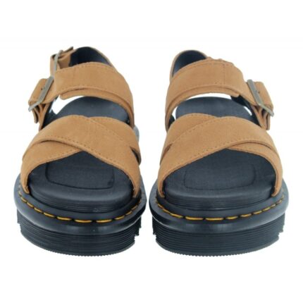 Dr. Martens Voss Sandals – Tan Nubuck – Womens Sandals, Sliders & Toe Posts - Crep Direct UK