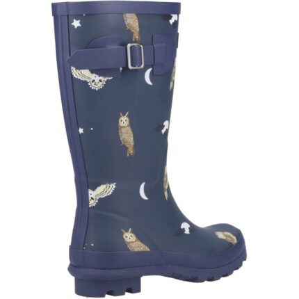 Cotswold Woodland Junior Wellingtons – Blue Owls – Boys Wellies - Crep Direct UK