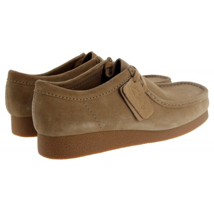 Clarks Wallabee EVO Shoes – Dark Sand Suede – Mens Shoes - Crep Direct UK
