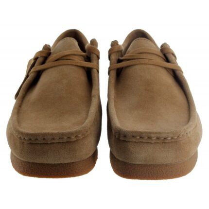 Clarks Wallabee EVO Shoes – Dark Sand Suede – Mens Shoes - Crep Direct UK