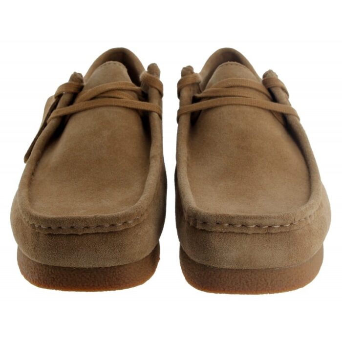 Clarks Wallabee EVO Shoes – Dark Sand Suede – Mens Shoes - Crep Direct UK