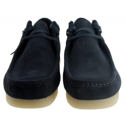 Clarks Wallabee EVO Shoes – Navy Suede – Mens Shoes - Crep Direct UK
