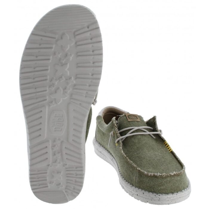 Hey Dude Wally Coastline Jute 40952 Shoes – Olive – Mens Shoes - Crep Direct UK