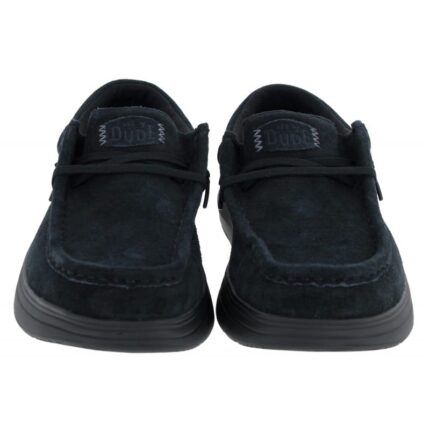 Hey Dude Wally X Suede Shoes – Black Suede – Mens Shoes - Crep Direct UK