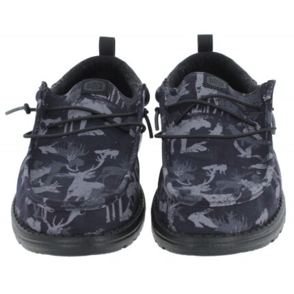Hey Dude Wally Funk Shoes – Black – Mens Shoes - Crep Direct UK