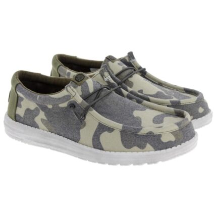 Hey Dude Wally Washed Camo 40694 Shoes – Camo – Mens Shoes - Crep Direct UK
