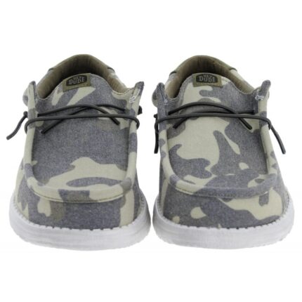 Hey Dude Wally Washed Camo 40694 Shoes – Camo – Mens Shoes - Crep Direct UK