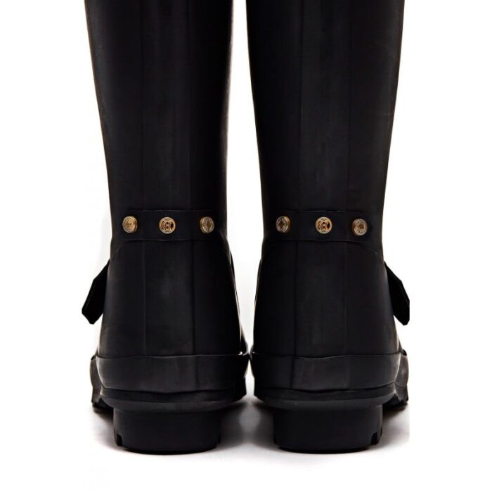 Holland Cooper Sherpa Lined Regency Wellington – Matte Black – Womens Wellingtons - Crep Direct UK