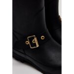 Holland Cooper Sherpa Lined Regency Wellington – Matte Black – Womens Wellingtons - Crep Direct UK